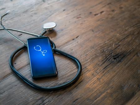stethoscope and phone