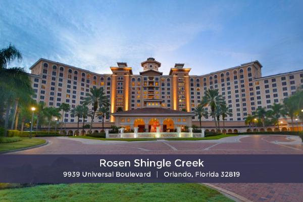 Rosen Shingle Creek resort with name and address