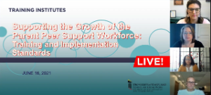 Supporting the Growth of the Parent Peer Support Workforce Training and Implementation Standards