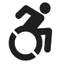 person in wheelchair icon